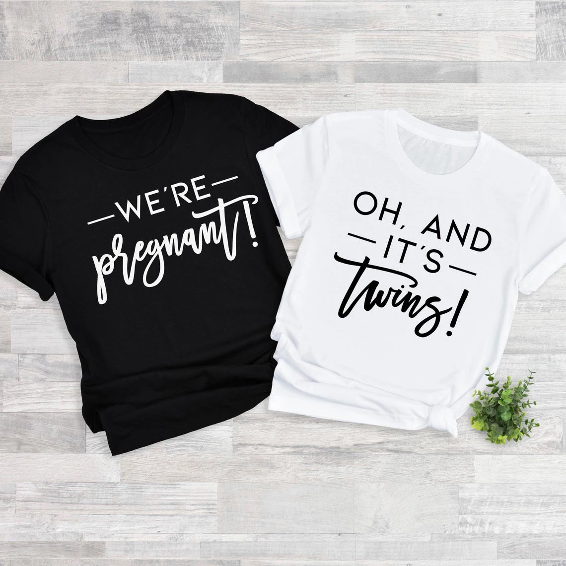 twin announcement shirt