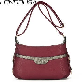 

LONOOLISA Sac A Main Crossbody Bags For Women 2019 Leather Luxury Handbags Women Bags Designer Ladies Hand Shoulder Bag Bolsa
