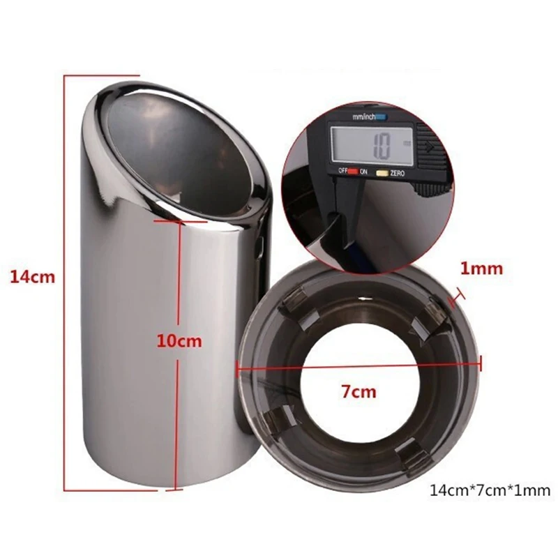 Atreus 2 шт. автомобильный наконечник выхлопной трубы глушитель Обложка для Volkswagen VW