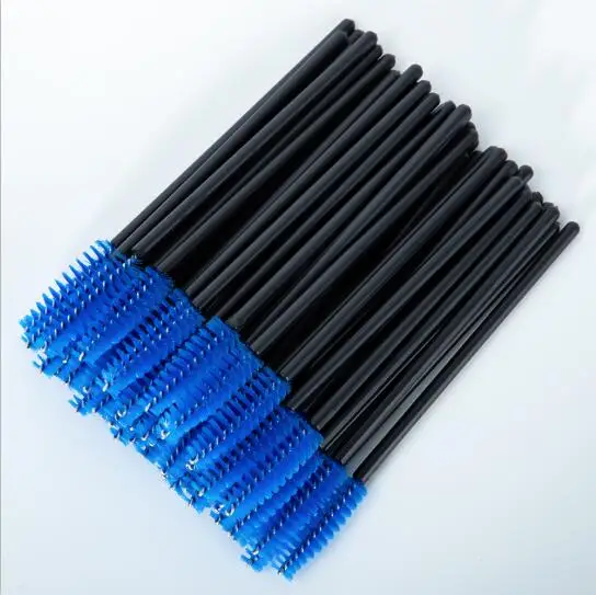 100 pcs 100 шт одноразовая щетка для ресниц одноразовые инструменты для макияжа цветные кисти для наращивания ресниц инструменты тушь кисти для макияжа - Handle Color: 100 pcs