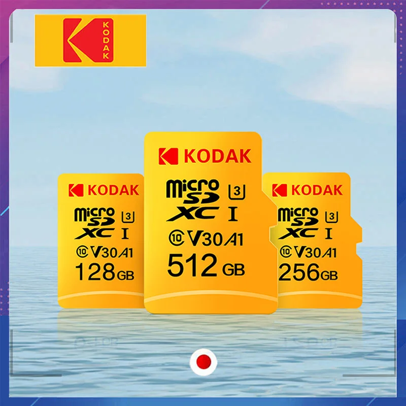 Карта памяти Kodak высокоскоростной micro sd 64 Гб класс 10 U3 4K карта 128 ГБ флэш память 256 32