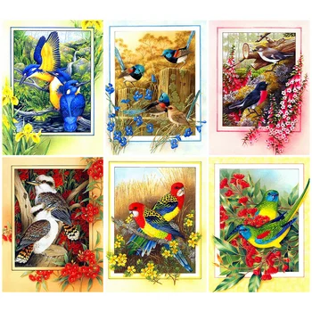 

HUACAN DIY Diamond Painting 5D Bird Full Square Embroidery Animal Home Decoration New Arrival Mosaic Handmade Gift