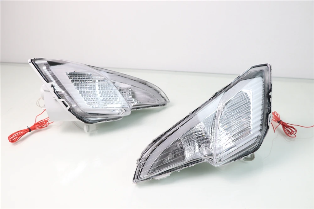 2 шт. Светодиодный дневной светильник с сигналом поворота Функция