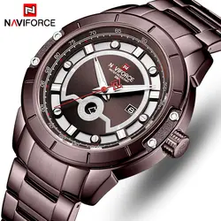 NAVIFORCE Топ бренд класса люкс Мужские часы Мужские модные новые деловые Часы повседневные часы с датой и неделю дисплей наручные часы Relogio