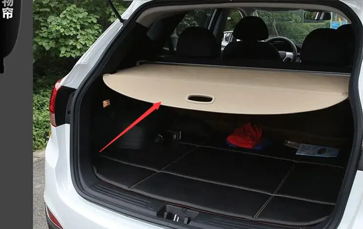 Автомобильный задний багажник защитный лист для багажника Крышка ForHyundai ix35 2010- Высокое качество авто аксессуары - Цвет: 1pcs