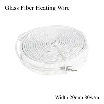 

20mm 12V 24V 36V 48V 110V 220V 380V Glass Fiber Heating Wire Flexible Insulation Electric Heated Cable Belt Heat Plate Band Mad