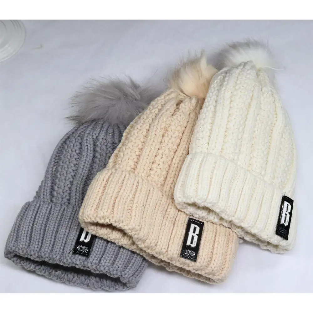 Новая модная зимняя шапка, Женская Плюшевая и утолщенная эластичная вязаная хлопковая шапка, осенняя зимняя теплая шапка, уличные аксессуары, шапка в подарок