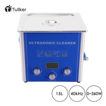 15L Digital Ultrasonic Cleaner Sweeping Frequency Degassing Tank Automatic Metal Part PCB Board Degreasing Ultra Sonic Low Noise