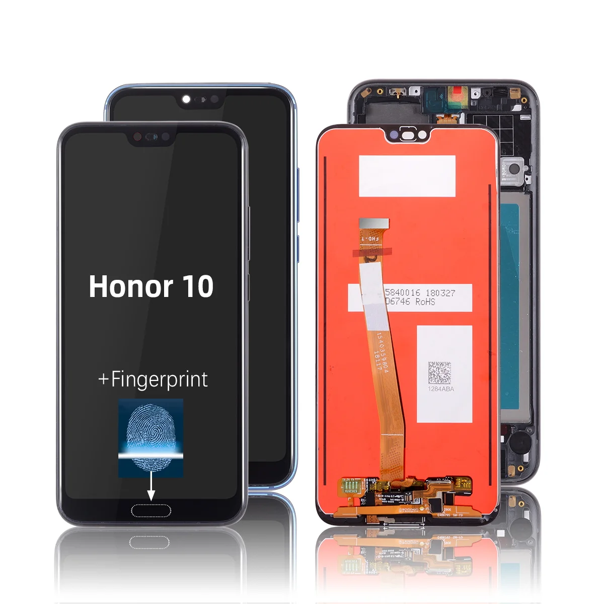 

with Fingerprint 5.8'' Original LCD For HUAWEI Honor 10 Display Touch Screen Frame For Huawei Honor 10 LCD Display On Col-L29