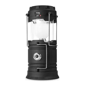 

Solar Lantern Flashlights Charging for Phone, USB Rechargeable Camping Lantern Led, Collapsible & Portable for Emergency, Hurric
