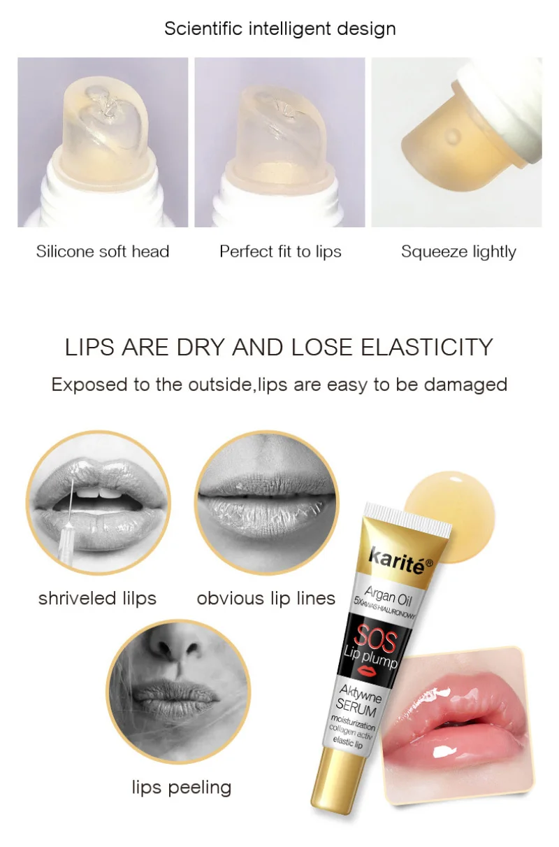 1Pc Sexy Plump Lip Plumper long lasting Moisturizing Lip Gloss Lips Repairing Reduce Fine Lines Lip Balm Makeup lipstick TSLM1
