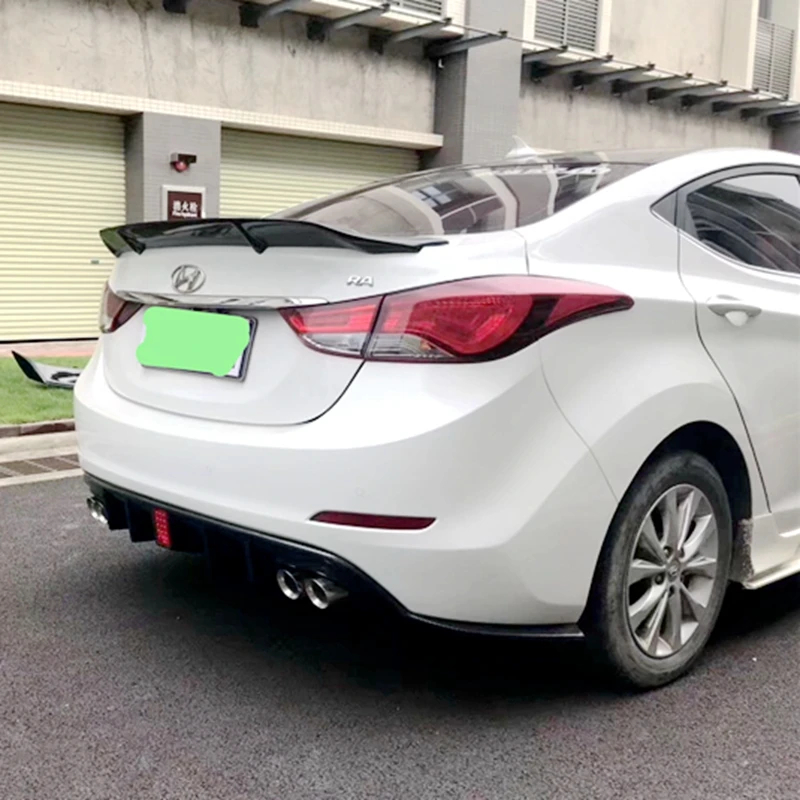 Для hyundai Elantra Avante спойлер из углеродного волокна/FRP Грунтовка заднего крыла r-типа спортивные аксессуары 2012- года