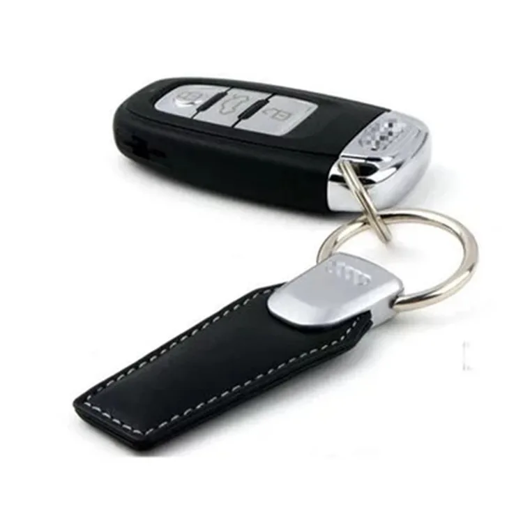 

Creative Car Key Ring Genuine Leather Car Logo Pull Buckle Simple Men And Women Key Chain Pendant Holiday Gift Small Gift