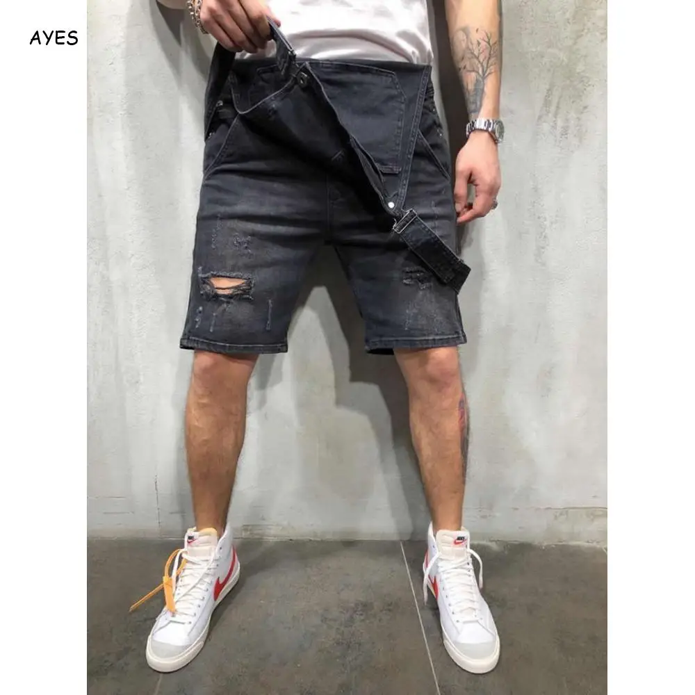 2019 Fashion Men Short Ripped Jeans Jumpsuits Shorts Distressed Denim Shorts Bib Overalls Mens Casual Suspender Pant Shorts Male 2019 Fashion Men Short Ripped Jeans Jumpsuits Shorts Distressed Denim Shorts Bib Overalls Mens Casual Suspender Pant Shorts Male