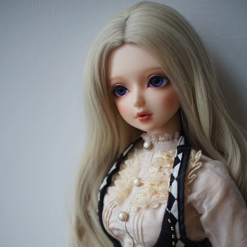 1/3 1/4/16 BJD/SD кукольный парик высокотемпературный шелк длинные вьющиеся волосы