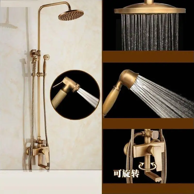 Version J Набор для душа с панелью Regendouche Preto Black Conjunto De Regadera Torneira Banheiro Lavabo Dusche Chuveiro Eletrico Ducha - Цвет: Version J