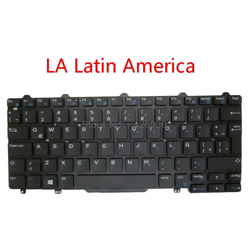 Ноутбук США Великобритания JP LA SL GR клавиатура для DELL 7350 E5250 E5270 E7250 E7270 E7450 E7470 3160 3150