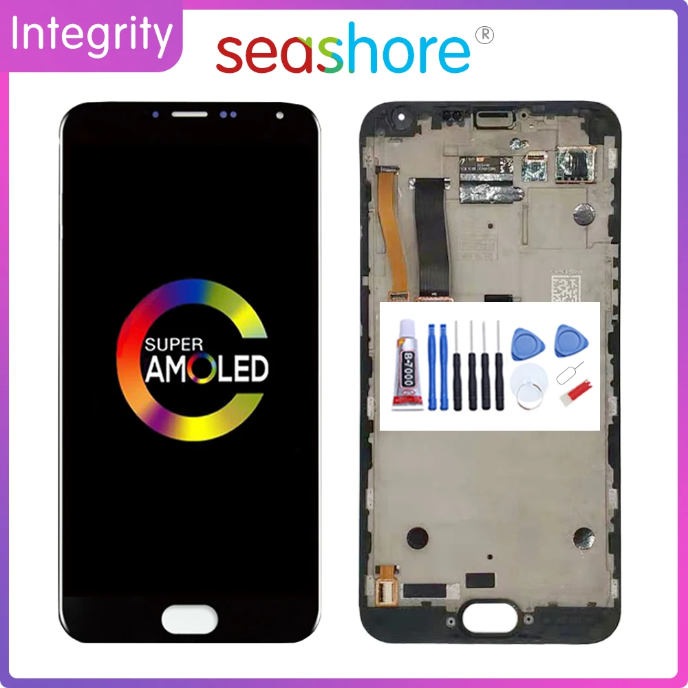 

Original For MEIZU MX5 LCD Display Touch Screen DigitizerAssembly For Meizu MX5 Display with Frame Replacement N575U M575H M575M