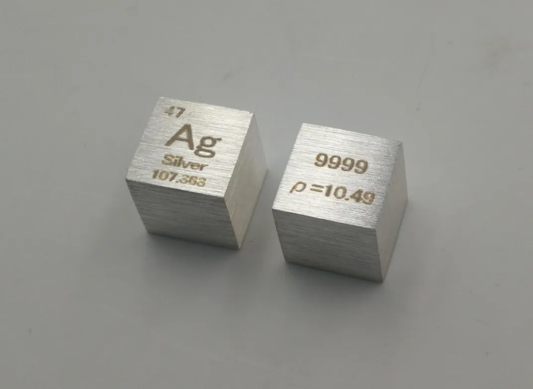US $23.28 Silver Metal Silver Cubic Periodic Table Cube High Purity Silver