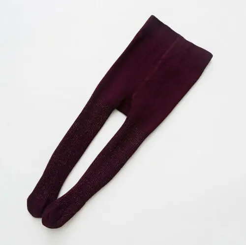 От 0 до 4 лет, осенне-зимние детские Колготки хлопковые чулочно-носочные изделия для маленьких девочек, милые колготки, носки, брюки - Цвет: Wine Red