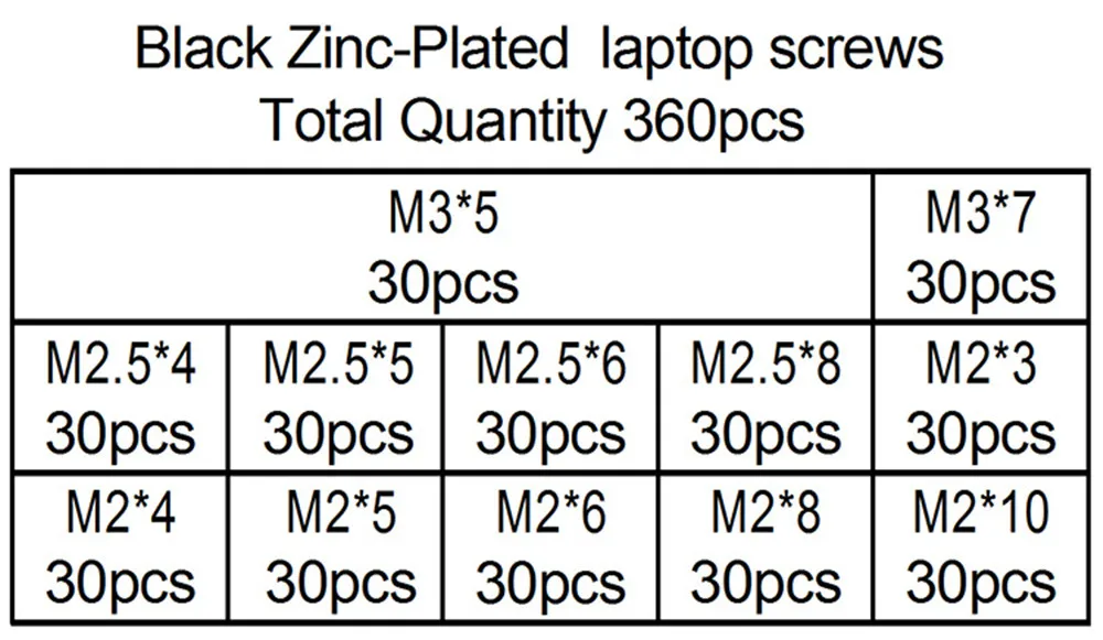 Suleve MXZP1 360 шт M2 M2.5 M3 Mini P hillips плоские винтики оцинкованный электронный блокнот ноутбук ремонтные Винты Комплект