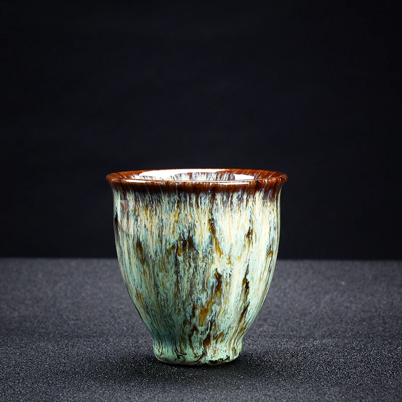 Китайская чашка для чая японская Пуэр Улун кунг-фу teaware маленькая Одиночная керамическая чашка красочные 2 шт чайный набор, чашки - Цвет: 3