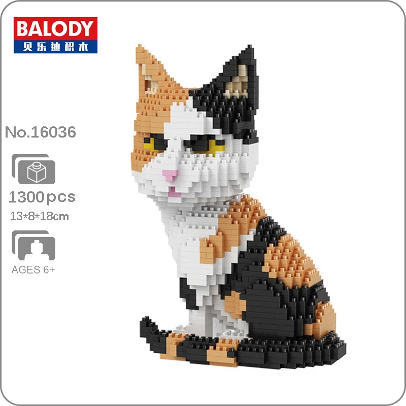 Diamond Blocks Bricks Building-Toy Animal-World Persian Kitten Balody Mini Children DIY