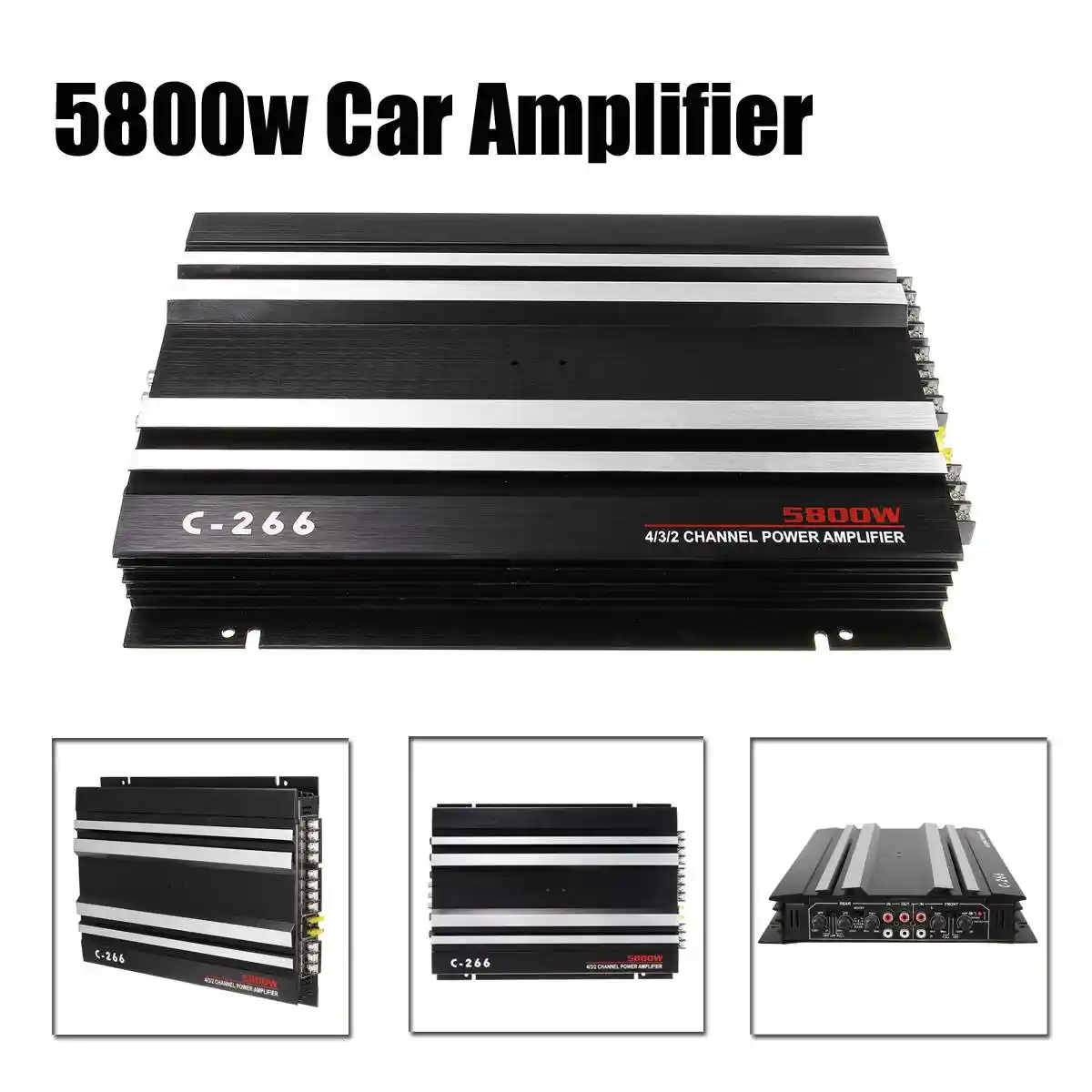 4500w Car Amplifier High Power Push door speaker Speaker Auto Stereo Player Audio Auto Sound 4CH