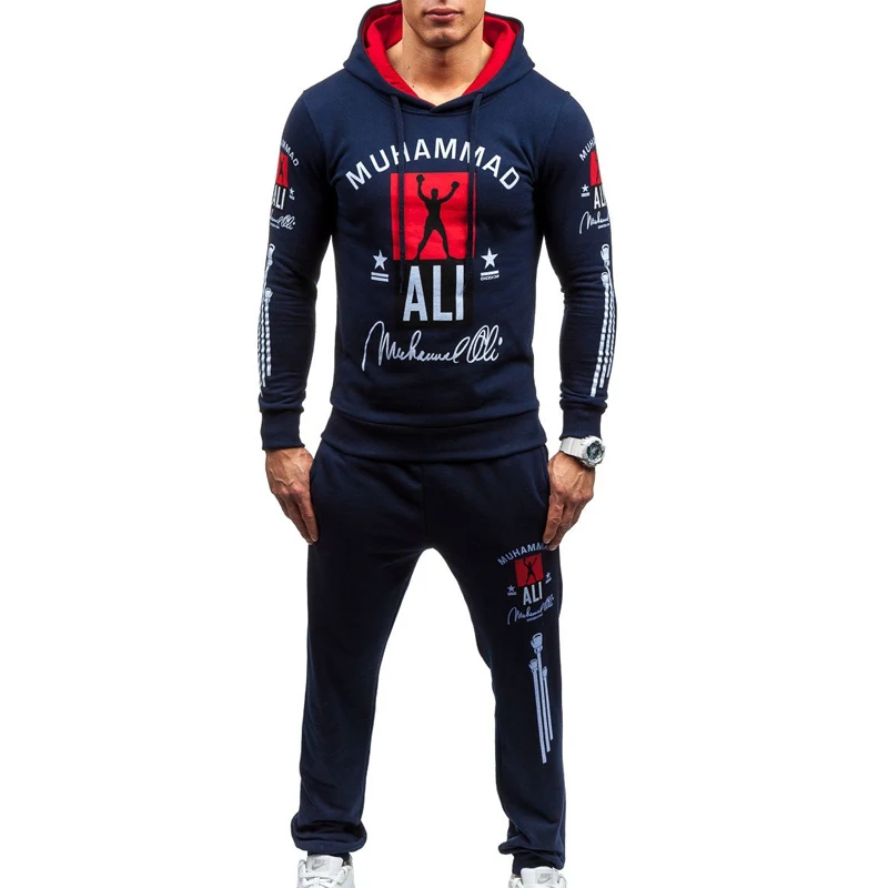 ZOGAA Men's Tracksuit Brand 2 Pieces Set Autumn Casual Hooded Sweatshirt+Pants Sweatsuit Jogging Suit Men Tracksuits Sport Suits