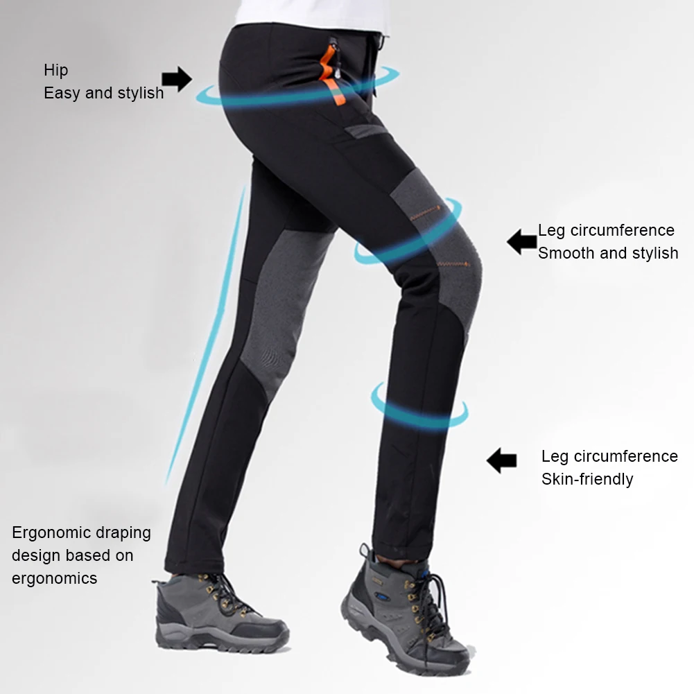 2020 Update Men's And Women's Clothing Thickened Warm Fleece Soft Shell Fishing Pants Camping Hiking Ski Pants Waterproof