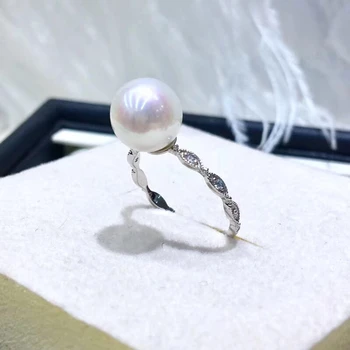 

S925 Sterling Silver Adjustable Ring Settings Base Findings Mountings Parts for Oyster Pearl Corals Jade Beads Stones