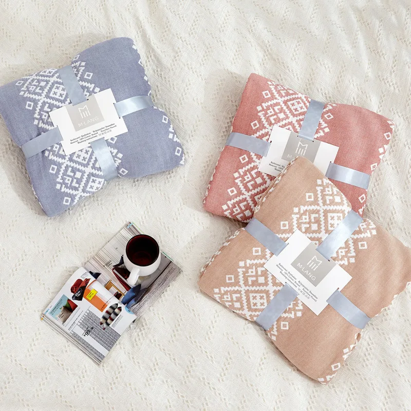 

Cozy Lightweight Muslin Cotton Throw Blanket for Bed & Sofa Summer Autumn Bedding Coverlet Bedspread Lightweight Soft