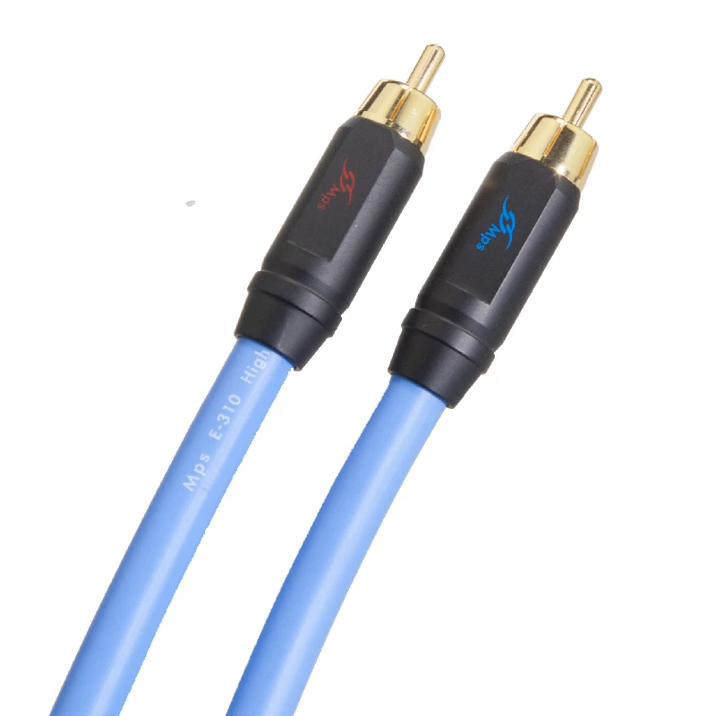 Аудиокабель Hi Fi MPS 99.9997% OFC + с серебряным покрытием 24 К RCA аудио кабель DVD CD DAC
