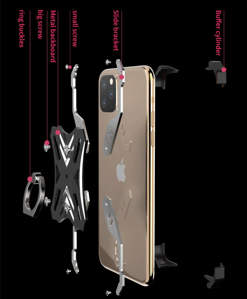 Чехол R just для iPhone 11 тонкий металлический алюминиевый защитный бампер чехлы