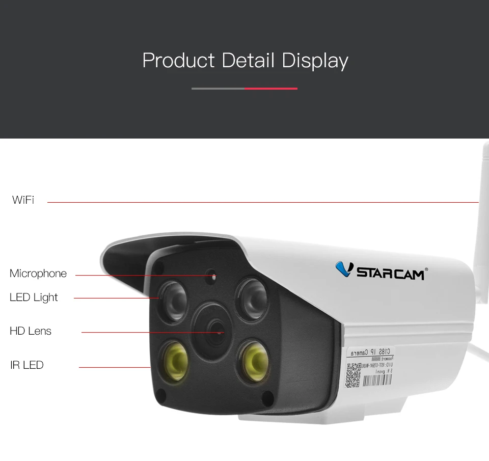 Vstarcam C18S 1080P Wifi ip-камера Onvif 2 МП наружная Водонепроницаемая ИК полноцветная камера ночного видения для видеонаблюдения