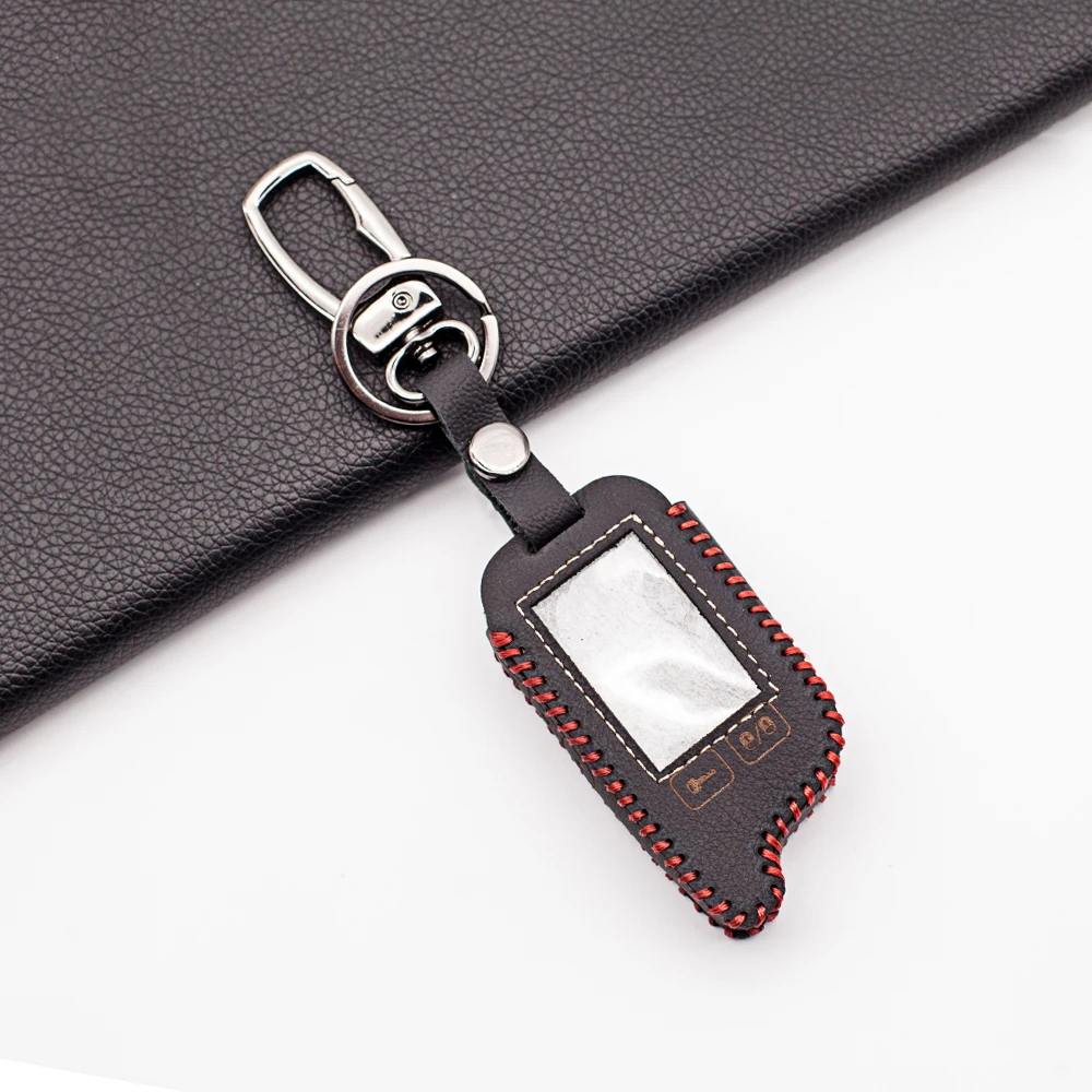 Tw9.5 Forte Molle Della Copertura Del Cuoio Per Tomahawk 9.5 9.9 A Due Vie Di Allarme Auto Russa Lcd A Distanza Proteggere Borsette Trasporto Libero