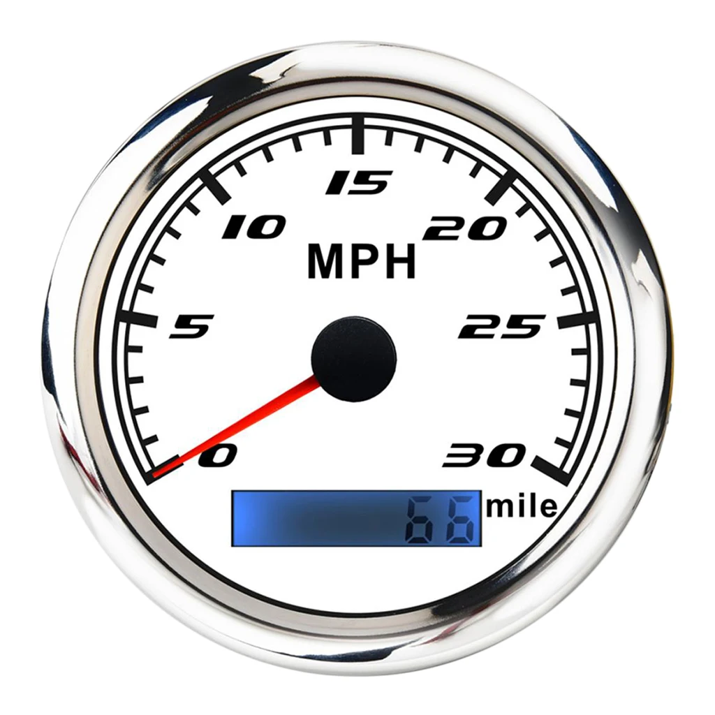 30MPH 85mm Boat GPS Speedometer Gauge Marine Tachometer For  Boat Yacht Speedboat Etc LED Backlight IP67 Boat Accessories Marine