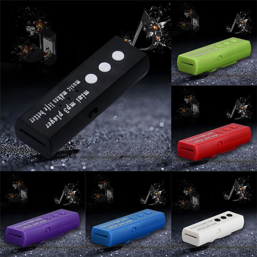 Mini reproductor de música Mp3 Digital con Clip USB, reproductor de música Mp3 deportivo, compatible con tarjeta SD TF de 16GB, GD, Ideal para regalos, 1 uds.