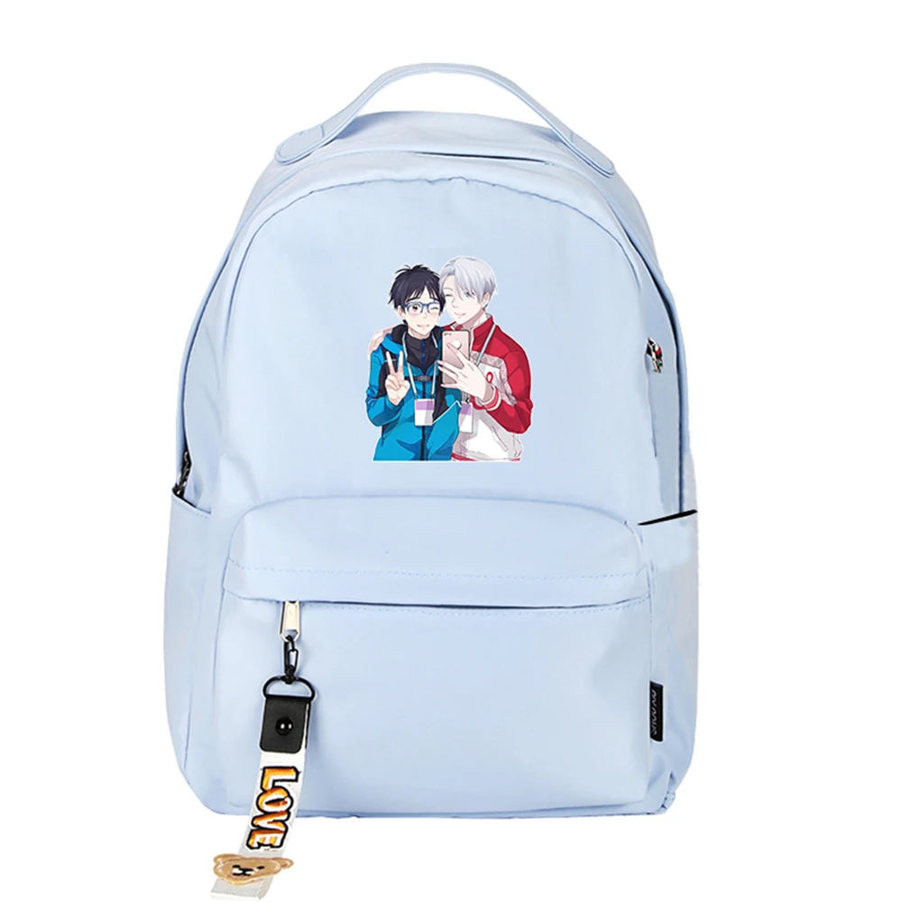 Рюкзак для косплея с принтом YURI on ICE Victor Nikiforov нейлоновый рюкзак ярких цветов