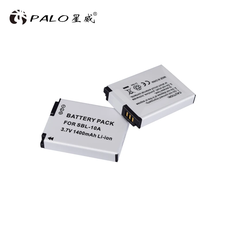 Пало 2 шт. 1400 мАч SLB-10A SLB10A SLB 10A camerabattery для SAMSUNG HMX-U10 HMX-U100 SL720 SL310W SL820 HZ15W HZ10W ES60