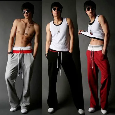 

EBay Spring And Autumn New Style Simple MEN'S Sports Trousers Fashion Waist Mixed Colors Versatile Gymnastic Pants