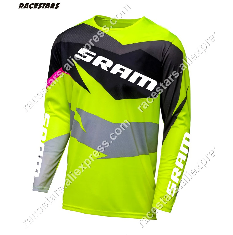 Moto Jersey MX MTB внедорожный SRAM Горный велосипед DH велосипедный мото Джерси Майо ciclismo moto cross Jersey spexcec camiseta - Цвет: 7