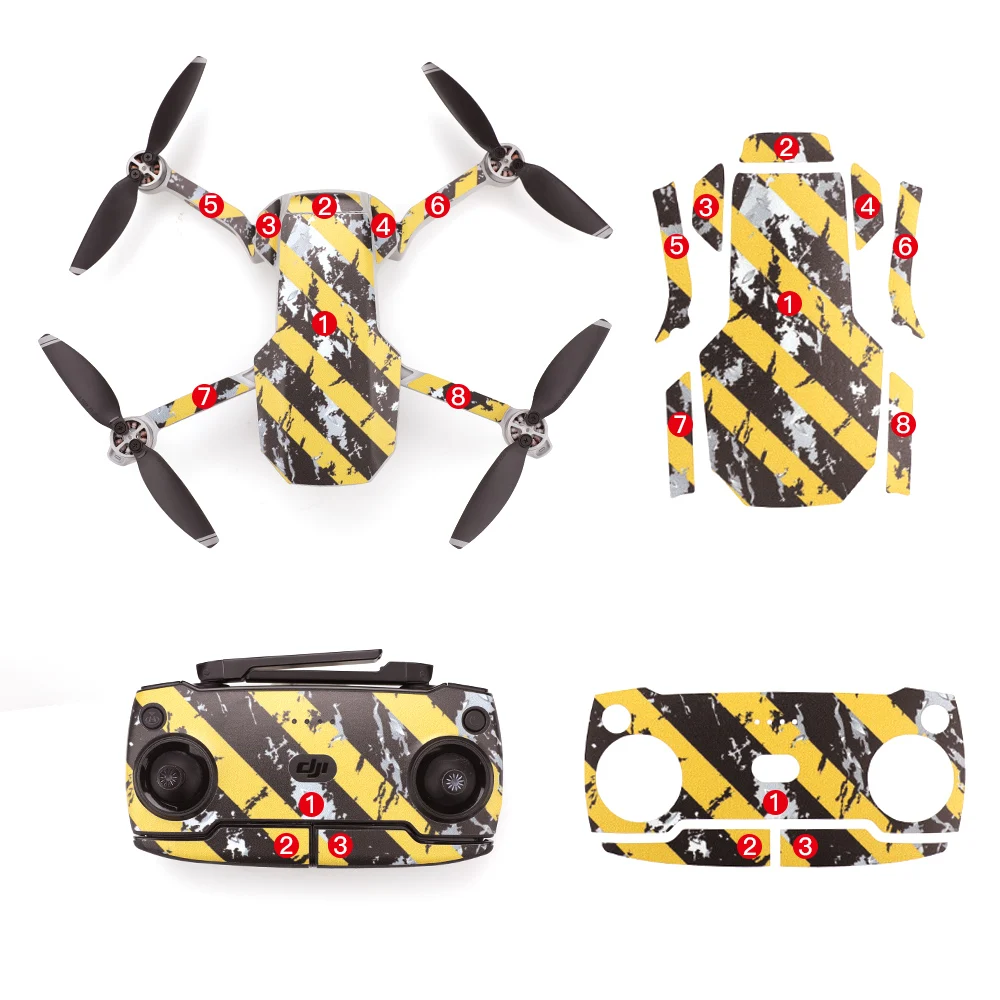 Mavic Mini защитная пленка ПВХ наклейки водонепроницаемые царапинам Наклейки полное покрытие кожи для DJI Mavic Mini Drone аксессуары