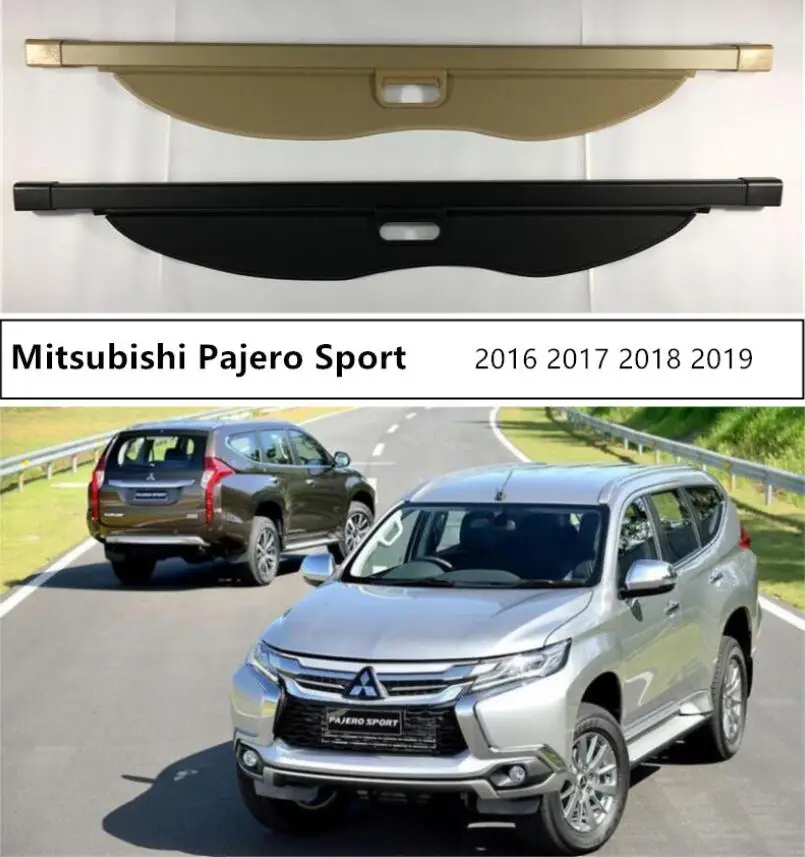 Для Mitsubishi Pajero Sport 2016 2017 2018 2019 задний багажник защитный щит грузовая крышка