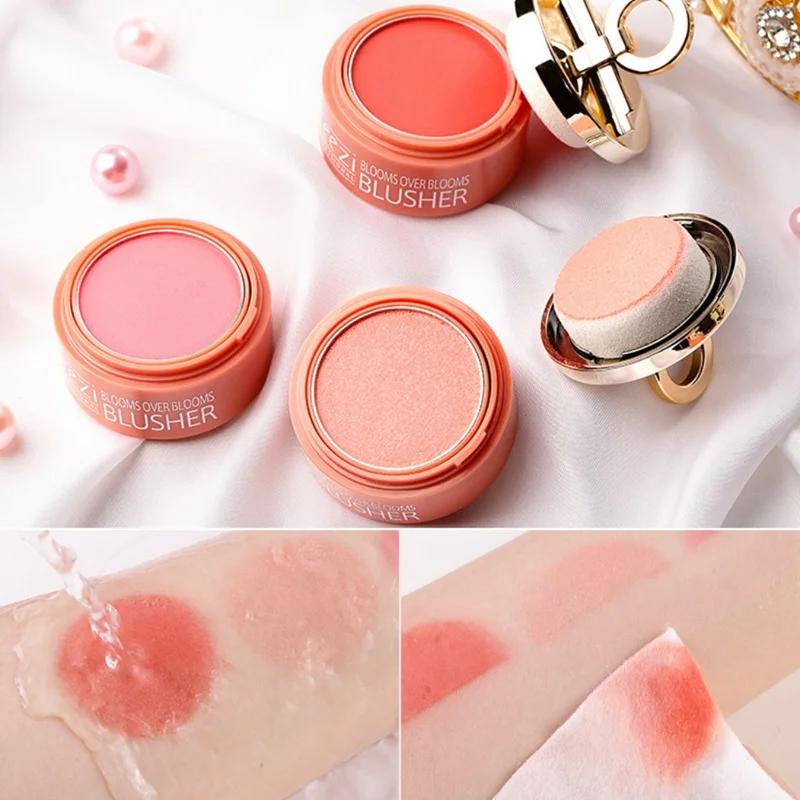 

Air Cushion Blusher Delicate Silky Power Cream Blush Brighten Face Cheek Waterproof Lasting Blusher