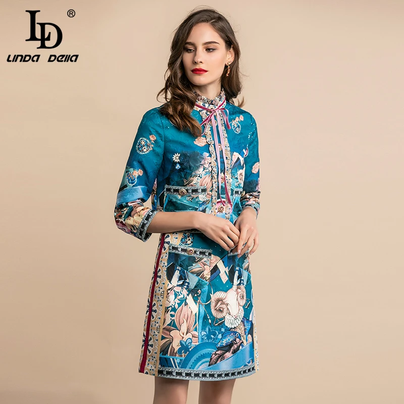 LD LINDA DELLA/осенние модные дизайнерские женские костюмы Женская рабочая одежда