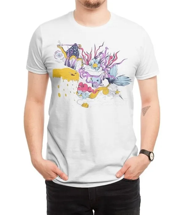 New Men Casual Printed T shirt Underwater Short Sleeve T-shirts Tee Tops |