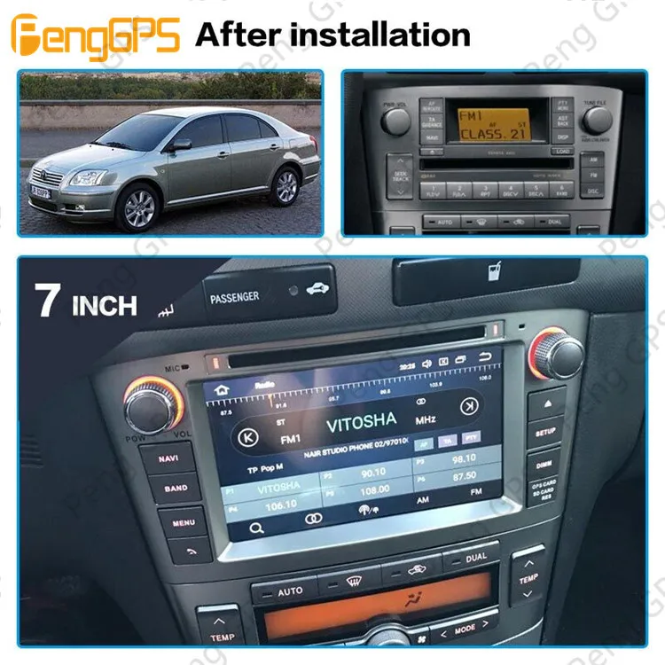 Android Car Radio For Toyota Avensis T25 2003 2004 2005 2006 2007 2008  Stereo DVD Multimedia Autoradio 2DIN GPS Navigation - AliExpress