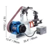 VEVOR 1.5KW Belt Grinder Machine 2 x 82in Variable/Constant Speed 3 Mode Electric Belt Sander for Tool Polishing Knife Making 6