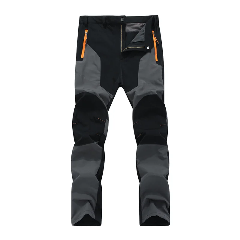 TWTOPSE мужские эластичные водонепроницаемые охотничьи брюки дышащие прочные спортивные походы, кемпинг, катание на веосипеде велосипедные брюки - Цвет: Grey Men Pants